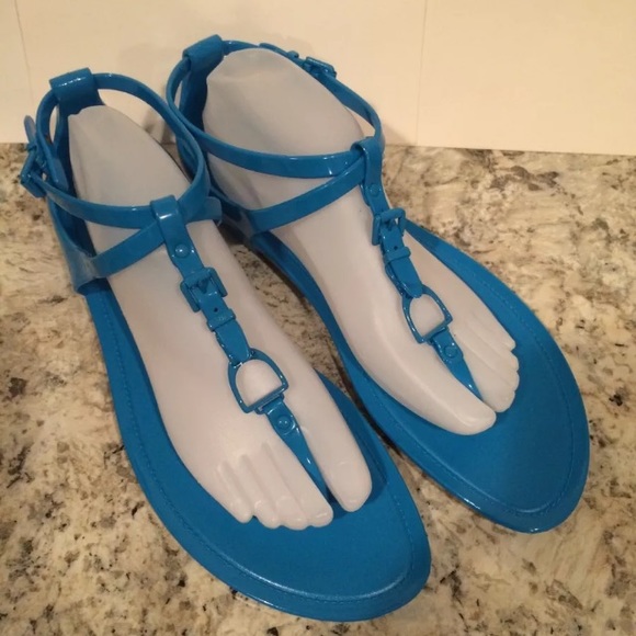 ocean blue sandals